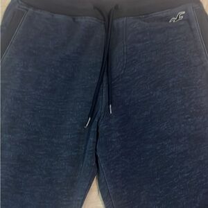 Hollister Navy Blue Track Joggers
